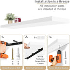 Sorbus Floating Shelves for Wall - Image 4
