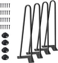 SMARTSTANDARD 16" Hairpin Furniture Legs, Metal Home DIY Projects by SMARTSTANDARD