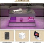 HedoAjim LED Coffee Table with Lights - Image 5