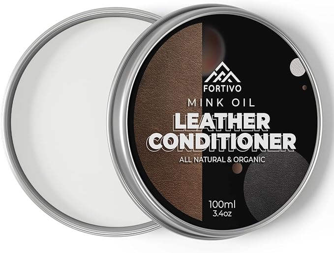 FORTIVO Leather Mink Oil, Color Restorer, Scratch Remover, Couch Paint and by FORTIVO