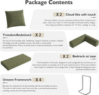 79in Convertible Sofa Bed, Corduroy Boneless Couch Bed, Futon Sleeper Sofa Pull - Image 6