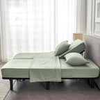 Kingnex Split Queen Sheets for Adjustable Bed Soft 1800 Microfiber 5 Pieces - Image 2