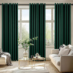 MIULEE Blackout Curtains for Bedroom 2 Panel 50 x 84 Inch Long Hunter Green | - Image 6