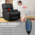LEVELEVE Rocking Recliner Chair, Massage Rocker Recliner Chair - Image 6