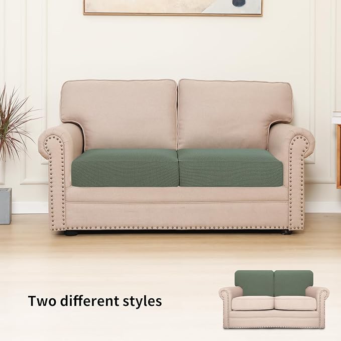 Easy-Going Stretch 2 Pieces Couch Cushion Cover - Image 2