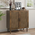 Kiasthome Buffet Cabinet with Wavy Fluted Doors, Sideboard Storage Cabinet with by KiasthomeModernFurniture