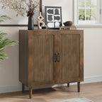 Kiasthome Buffet Cabinet with Wavy Fluted Doors, Sideboard Storage Cabinet with by KiasthomeModernFurniture