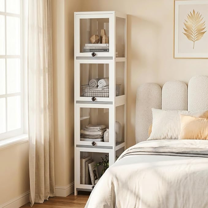 Magshion Display Cabinet, 4-Tier Corner Shelf - Image 4