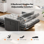 Pipishell 3 in 1 Convertible Sleeper Sofa Bed, Pull Out Couch - Image 6