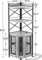 Aheaplus Corner Bar Cabinet - Image 2