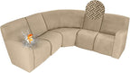 ALIECOM 100% Waterproof Recliner Sectional Couch Covers L Shape Stretch Corner by ALIECOM