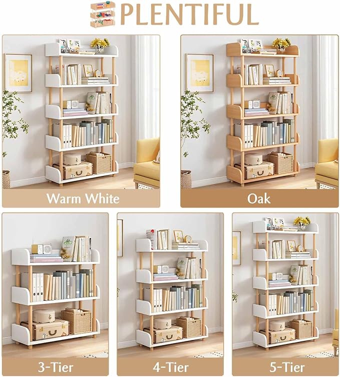 OSCHF 3-Tier Wooden Open Bookcase - Image 5