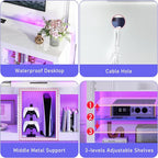 chartustriable LED TV Stands W/Power Outlet - Image 8