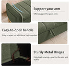 66'' King Size Storage Bench for Bedroom, Teddy Boucle End of Bed Benches for - Image 9