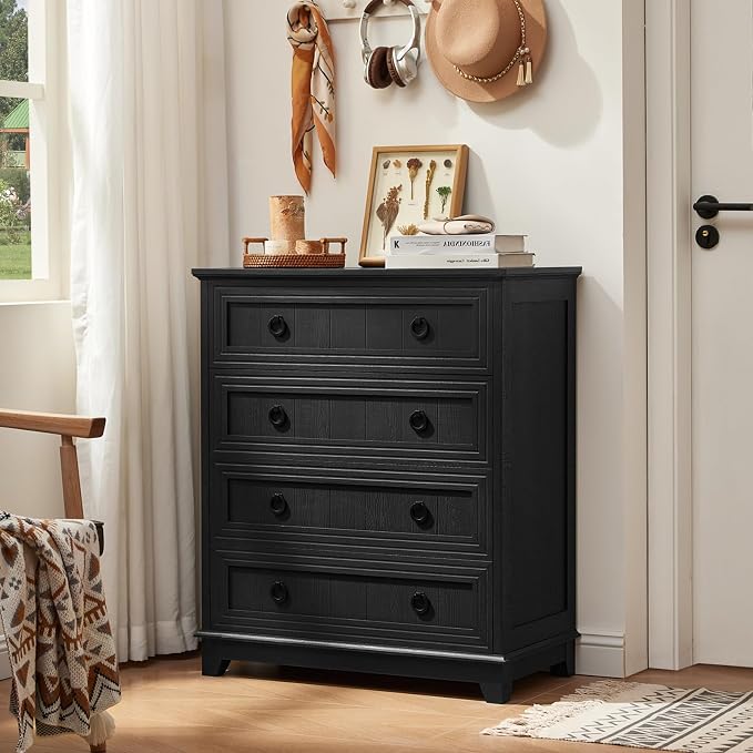 Joaxswe Farmhouse 4 Drawer Dresser - Image 5