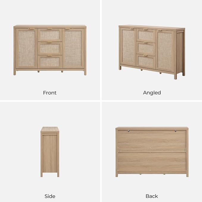 SICOTAS 52" Larger Sideboard Buffet Coffee Bar Cabinet - Image 8