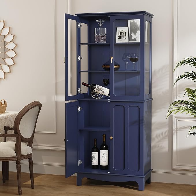 ARTPOWER 72" Freestanding Kitchen Pantry Storage Sideboard, Classical Tall - Image 3
