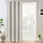 Yakamok Light Beige Room Darkening Curtains 84 inch Sliding Door Drapes | 1 by Yakamok