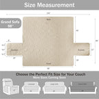 Quilted Grand Sofa Covers for 4 Cushion Couch, Couch Cover for Grand Sofa - Image 7