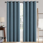 MIULEE 100% Blackout Linen Curtains by MIULEE