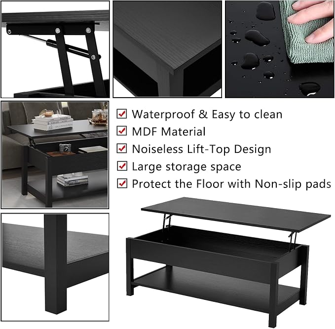 Panana Lift Top Coffee Table - Image 6