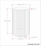 SIMPLIHOME Demy Metal and Wood Accent Table - Image 15