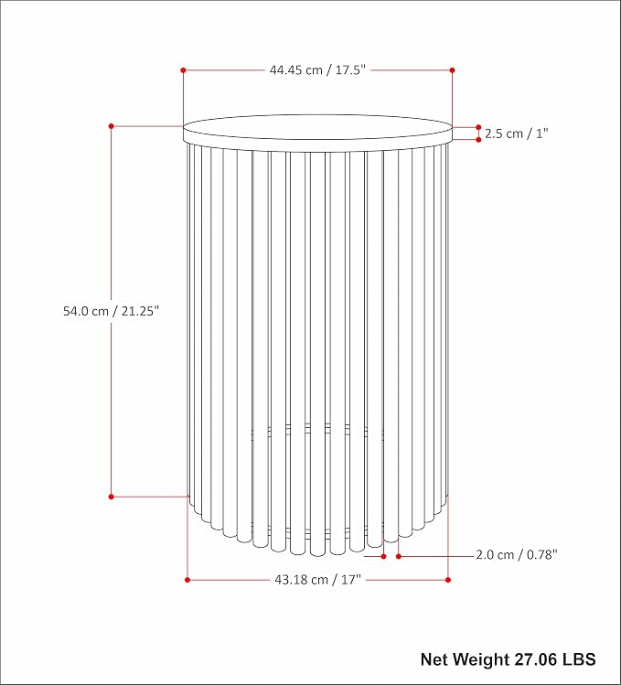 SIMPLIHOME Demy Metal and Wood Accent Table - Image 15