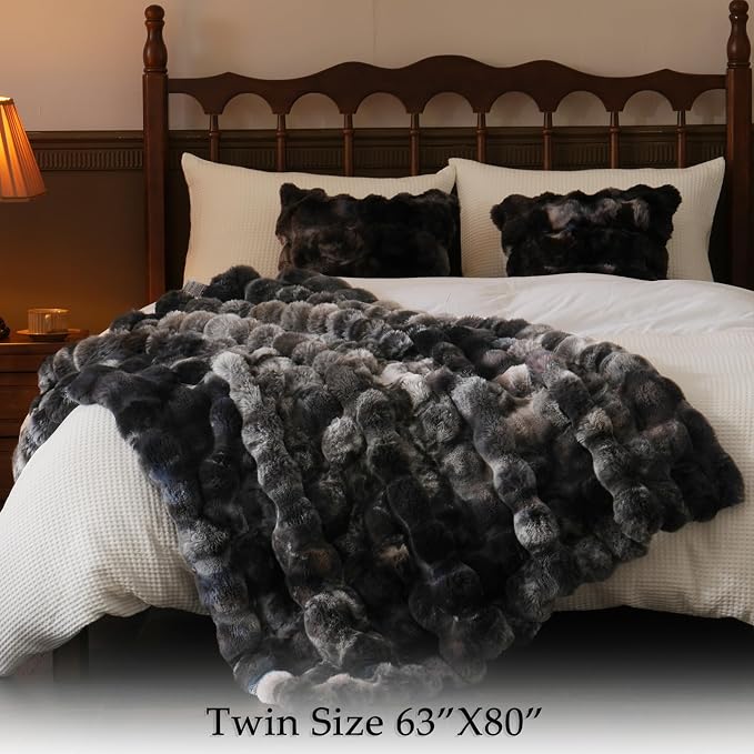 BENVWE Fluffy Faux Fur Throw Blanket - Image 6