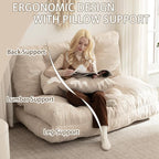 Folding Sofa Bed, Convertible Sleeper Chair - Image 3