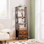 Furologee 4-Tier Ladder Shelf, Small Bookshelf - Image 2