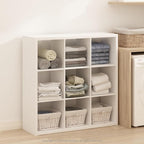 Furinno Simple Cube Storage Organizer, 9-Cube Display Shelf, Open Back Shelving - Image 2