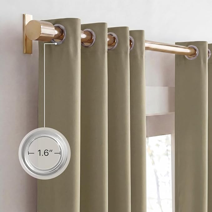 NICETOWN 100% Blackout Curtain Panels 84 inch Long - Image 7