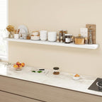 Acovy 72 Inch Floating Shelves, 9.3" Deep Floating Shelf Wall Mounted, Rustic - Image 3