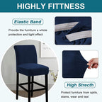 Turquoize Bar Stool Covers 2 Pack Bar Stool Covers - Image 4