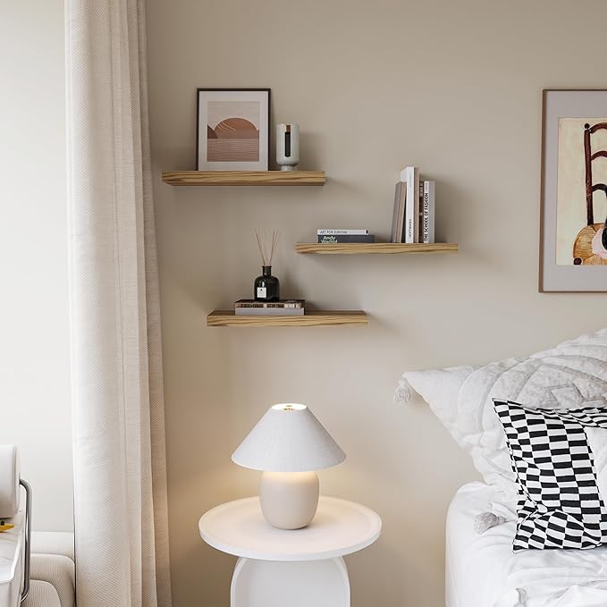 Upassion Floating Shelves for Wall Set of 3, Frame Display Floating Shelf for - Image 4