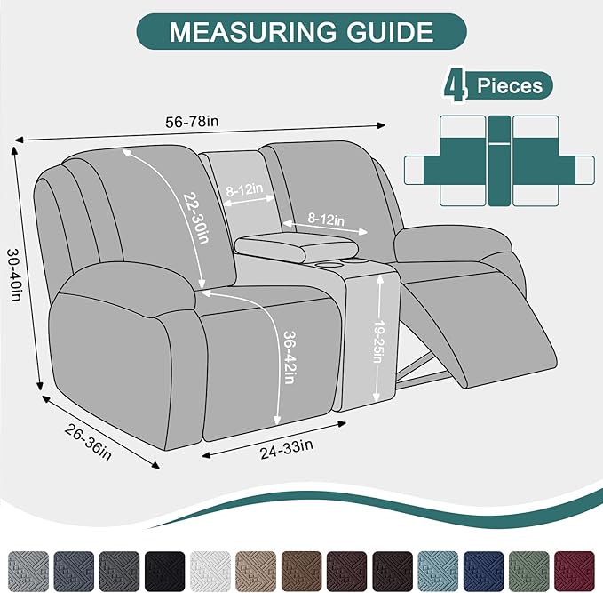 Ruaozz Loveseat Recliner Covers - Image 2