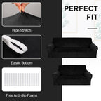 Peryiter 2 Pcs Sofa Covers Couch and Loveseat Covers Set Stretch Sofa Slipcover - Image 4