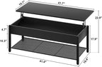 Homieasy 41.7" Lift Top Coffee Table - Image 3