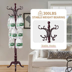 ZOZOE Wooden Classic Coat Rack Stand, Solid Wood Coat Rack Freestanding - Image 5