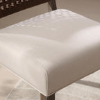 LZAREAL Farmhouse Dining Chairs Set of 6 Linen Fabric Upholstered Accent Side - Image 7