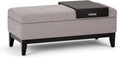 SIMPLIHOME Oregon Storage Ottoman Bench by SimpliHome
