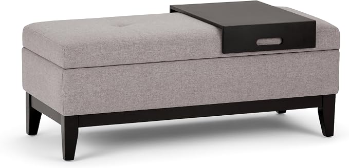 SIMPLIHOME Oregon Storage Ottoman Bench by SimpliHome