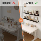 Floating Shelves for Wall, 36 inch Wood Floating Shelves Set of 2, Picture - Image 6