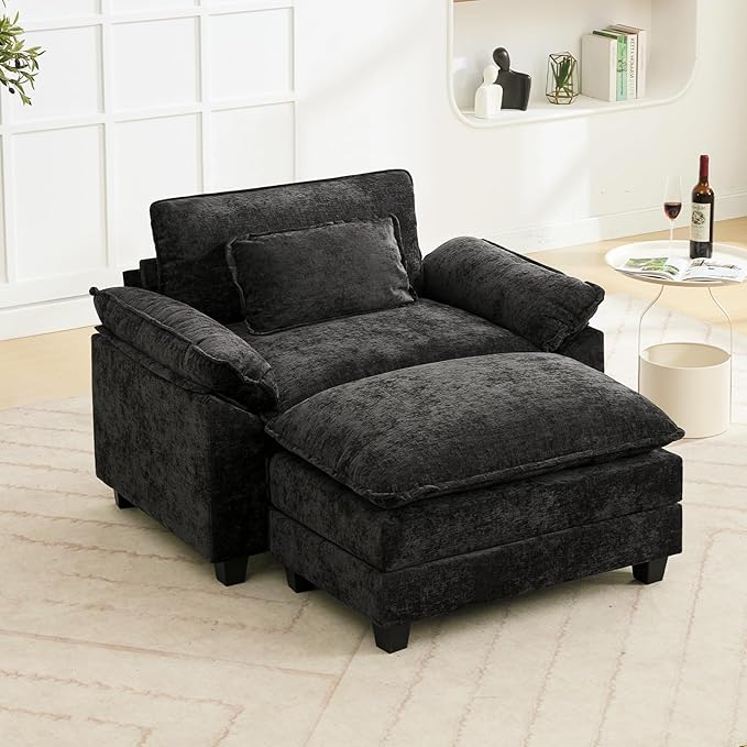 Oprisen 53" Modular Sectional Sofa, Comfy Cloud Couch Sectional Sofa by Oprisen