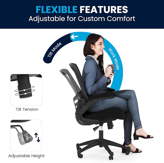 Flash Furniture Kelista Mid-Back Swivel Office Chair - Image 12