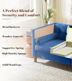Dreamsir 78'' W Velvet Sofa, Mid-Century Modern Love Seats Sofa Furniture - Image 5