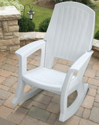 Semco Plastics Rockaway Heavy Duty All Weather Outdoor Rocking Chair - Image 2