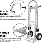 Silver Convertible Hand Truck Dolly Cart - Image 4