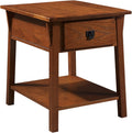 Leick Home Mission End Table, Solid Wood, 1 Storage Drawer, Secret Compartment by LeickFurniture