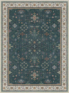 Dark Green Oushak 3x4 Large Entryway Rug - Image 3